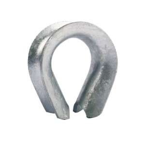 Galvanized Steel K-3 Thimble for Fibre Rope