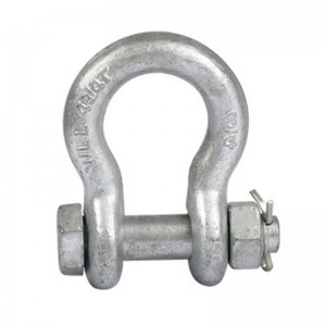 Galvanized Safety Bolt Type Anchor Shackle