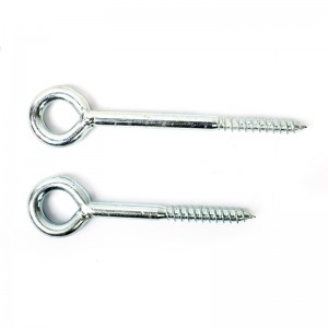 Eye Screw White Zinc Plated With Eye Dia 23mm